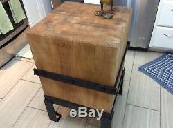 Antique Butcher Block with Base