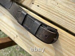 Antique Butcher's Block Knife Sheath/Belt Leather Wrapped + Trade Knife 1800's