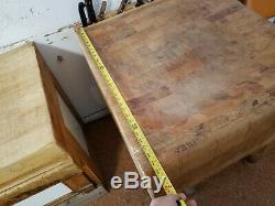 Antique Large Butcher Block 30x30x35 tall from a 100yr old Butcher Shop table