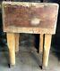 Antique Large Butcher Block Maple Table Very Heavy Circa Early 1900's