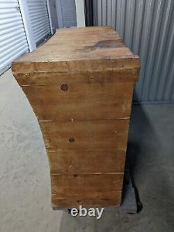 Antique Maple Butcher Block Solid Maple Master Built Wood Welded Trademark