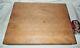 Antique Usa Country Kitchen Food Butcher Block Wood Cutting Board Culinary Arts