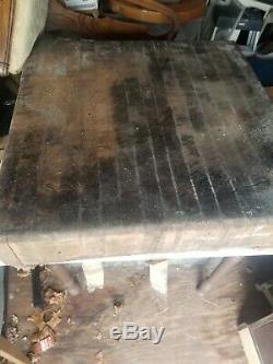 Antique Vintage Chopping Block Butcher Block top only no stand