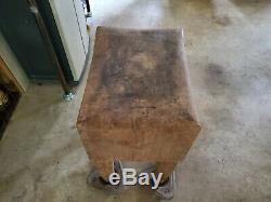 Antique Vintage Solid Butcher Block Table Great Condition and Quality