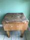 Antique Butcher Block Table. Vintage Butcher Block 29x29x34