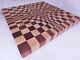 Ash And Sapele 3d End Grain Cutting Board Butcher Block 18 X 18 X 1.75