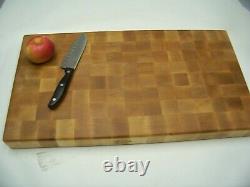 Beautiful Extra Large 24 x 12 x 2 Solid Hard Maple End Grain Butcher Block