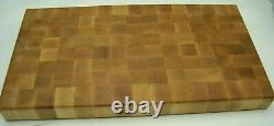 Beautiful Extra Large Solid Hard Maple End Grain Cutting Board, Butcher Block