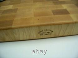 Beautiful Extra Large Solid Hard Maple End Grain Cutting Board, Butcher Block