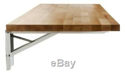 Birch Butcher Block Fold-Away Desk and Workbench with UV Finish