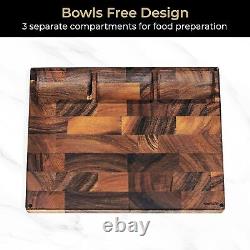 Block Extra Large Walnut Wood End Grain Cutting Chopping Board For Kitchen