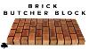 Brick Butchers Block Cutting Board Maple And Padauk
