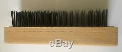 Butcher Block Brush Scraper Wooden Brush With Metal Bristles Good Quality Item