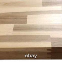 Butcher Block Countertop 10 ft. X 25 in. Antimicrobial Unfinished Acacia