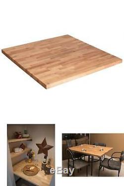 Butcher Block Countertop 3 ft. L x 3 ft. D x 1.5 in T Unfinished Birch Personal