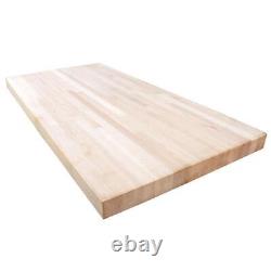 Butcher Block Countertop 4 ft. Antimicrobial Impact Resistant Unfinished Wood