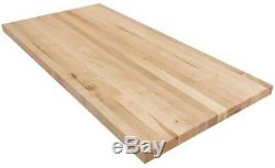 Butcher Block Countertop 4 ft. L x 2 ft. D x 1.75 in. T Wood in Finished Maple