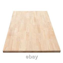 Butcher Block Countertop 4 ft. L x 25 in. D x 1.5 in. T Antimicrobial Solid Wood
