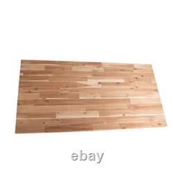 Butcher Block Countertop 4 ft. L x 25 in. D x 1.5 in. T Unfinished Acacia