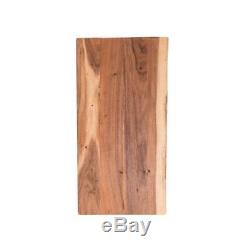 Butcher Block Countertop 4 ft Oiled Acacia Live Edge Pre Finished Solid Wood
