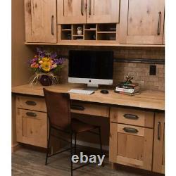 Butcher Block Countertop 4ft L X 25in D X 1.5in Solid Wood Cutting Unfinished
