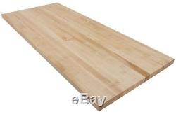 Butcher Block Countertop 5 ft. L x 2 ft. 1 in. D x 1.5 in. T in Finished Maple