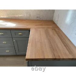 Butcher Block Countertop 6' L x 25 D Unfinished Alder Solid Wood with Eased Edge