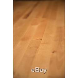 Butcher Block Countertop 6 ft. 2 in. L x 2 ft. 1 in. D x 1.5 in. T Antimicrobial