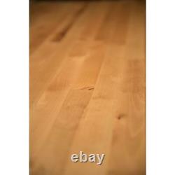 Butcher Block Countertop 6 ft. In-Stock Unfinished Birch Antimicrobial