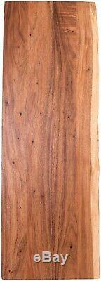 Butcher Block Countertop 6 ft. X 2 ft. 1 in. X 1.5 in. Live Edge Oiled Acacia