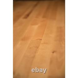Butcher Block Countertop 8 ft. L x 25 in. D x 1.5 in. T Antimicrobial Solid Wood