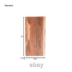 Butcher Block Countertop Acacia Mineral Oil Stain 5 Ft. L X 25 In. D X 1.5 In. T