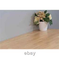 Butcher Block Countertop Antimicrobial Eased Edge Solid Wood Hevea Yellow