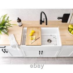 Butcher Block Countertop Antimicrobial Eased Edge Solid Wood in Unfinished Birch