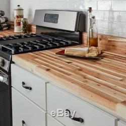 Butcher Block Countertop Antimicrobial Heat Resistant Acacia Wood Unfinished