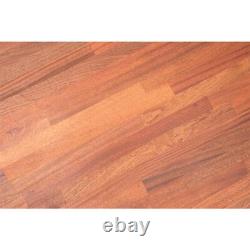 Butcher Block Countertop Antimicrobial with Eased Edge Solid Wood Unfinished