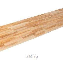 Butcher Block Countertop Kitchen Antimicrobial Unfinished Ash 98X25x1.5 Inch New