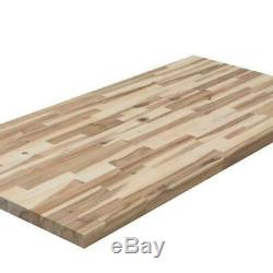 Butcher Block Countertop Kitchen Counter Unfinished Acacia Wood 50X25x1.5 Inch