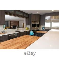 Butcher Block Countertop Solid Wood Kitchen Antimicrobial Island Top Unfinished