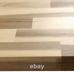 Butcher Block Countertop Unfinished Acacia 6 ft. L x 25 in. D x 1.5 in. T