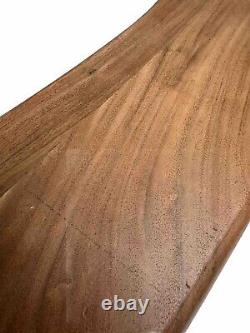 Butcher Block Cutting Board Extra Large Wood 27 X 8X 2 Thick Curved Wavy Heavy
