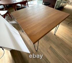 Butcher Block Dinning Table with Steel Hair Pin Legs -Local Pickup Only