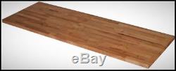 Butcher Block Kitchen Countertop Table Unfinished Birch Wood 25 x 50 x 1.5 Inch
