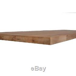 Butcher Block Kitchen Countertop Table Unfinished Birch Wood 25 x 50 x 1.5 Inch