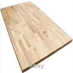 Butcher Block Kitchen Countertop Unfinished Birch Solid Wood With Standard Edge