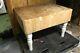 Butcher Block Prep Table Large 40x30 In Great Condition Antique