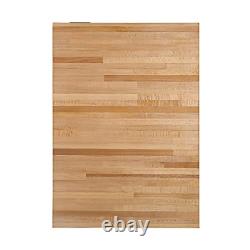 CONSDAN Butcher Block Counter Top, USA Grown Hard Maple Solid Hardwood Table 18