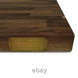CONSDAN Butcher Block Counter Top, Walnut Solid Hardwood Countertop, 36'' Wide