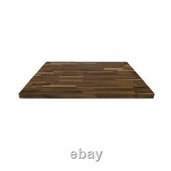 CONSDAN Butcher Block Counter Top, Walnut Solid Hardwood Countertop, Wood Sla