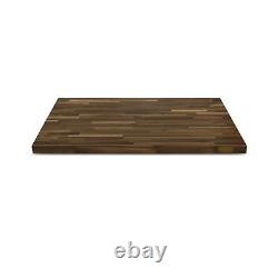 CONSDAN Butcher Block Counter Top, Walnut Solid Hardwood Countertop, Wood Sla